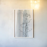 Laidback Flowers IV by Chris Paschke. shown as a paper print in a white frame. Available as a archival giclee rolled canvas, fine art paper, or poster print. SKU 84160h.