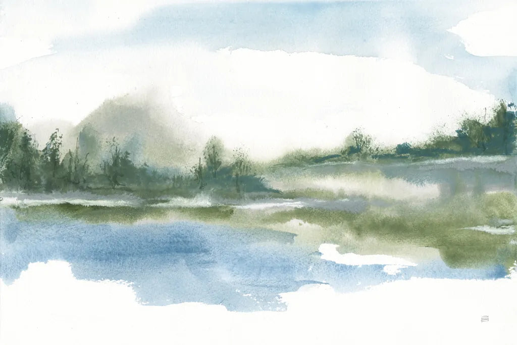 Lake Fog II by Chris Paschke. SKU 83102i. Archival Giclee Fine art print for wall decor.