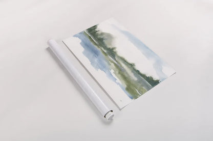 Lake Fog II by Chris Paschke. shown as a rolled paper print. Available as archival giclee rolled canvas, fine art paper, or poster print. SKU 83102i.