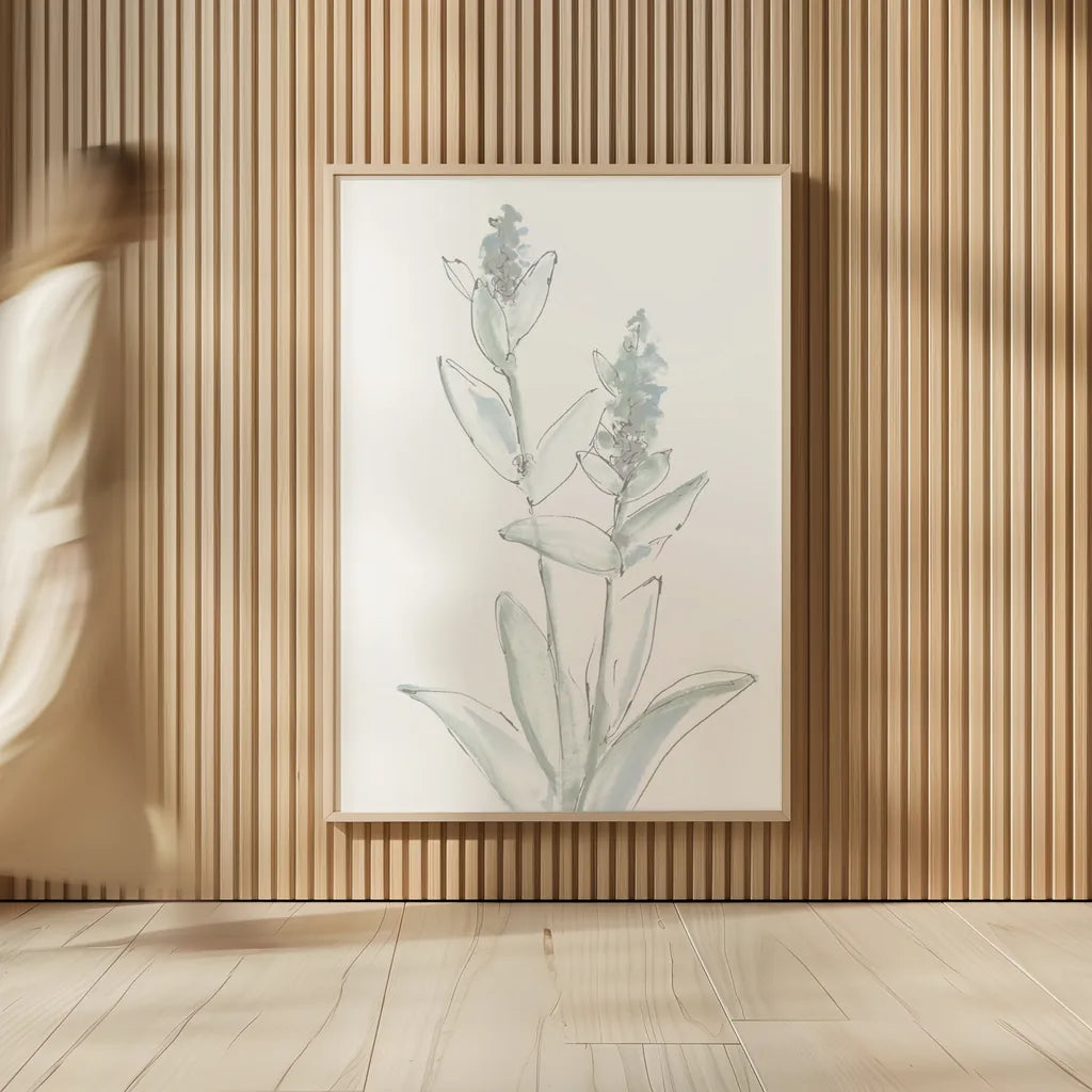 Lambs Ear Sage IV Bleached by Chris Paschke. shown as over sized large wall art. Available as an archival giclee rolled canvas, fine art paper, or poster print. SKU 60295h.