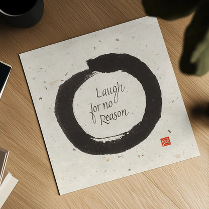 Laugh for No by Chris Paschke. Shown as a detailed flat fine art print, highlighting archival giclee quality. Available as an archival giclee rolled canvas, fine art paper, or poster print. SKU 1397a.