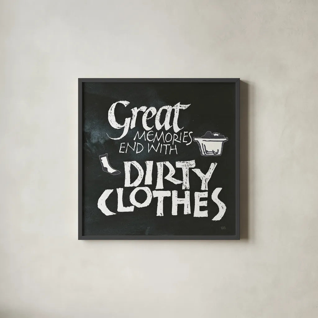 Laundry Room I by Chris Paschke. Shown in a sleek black glass frame for a contemporary gallery look. Available as an archival giclee rolled canvas, fine art paper, or poster print. SKU 38781a.