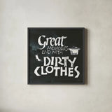 Laundry Room I by Chris Paschke. Shown in a sleek black glass frame for a contemporary gallery look. Available as an archival giclee rolled canvas, fine art paper, or poster print. SKU 38781a.