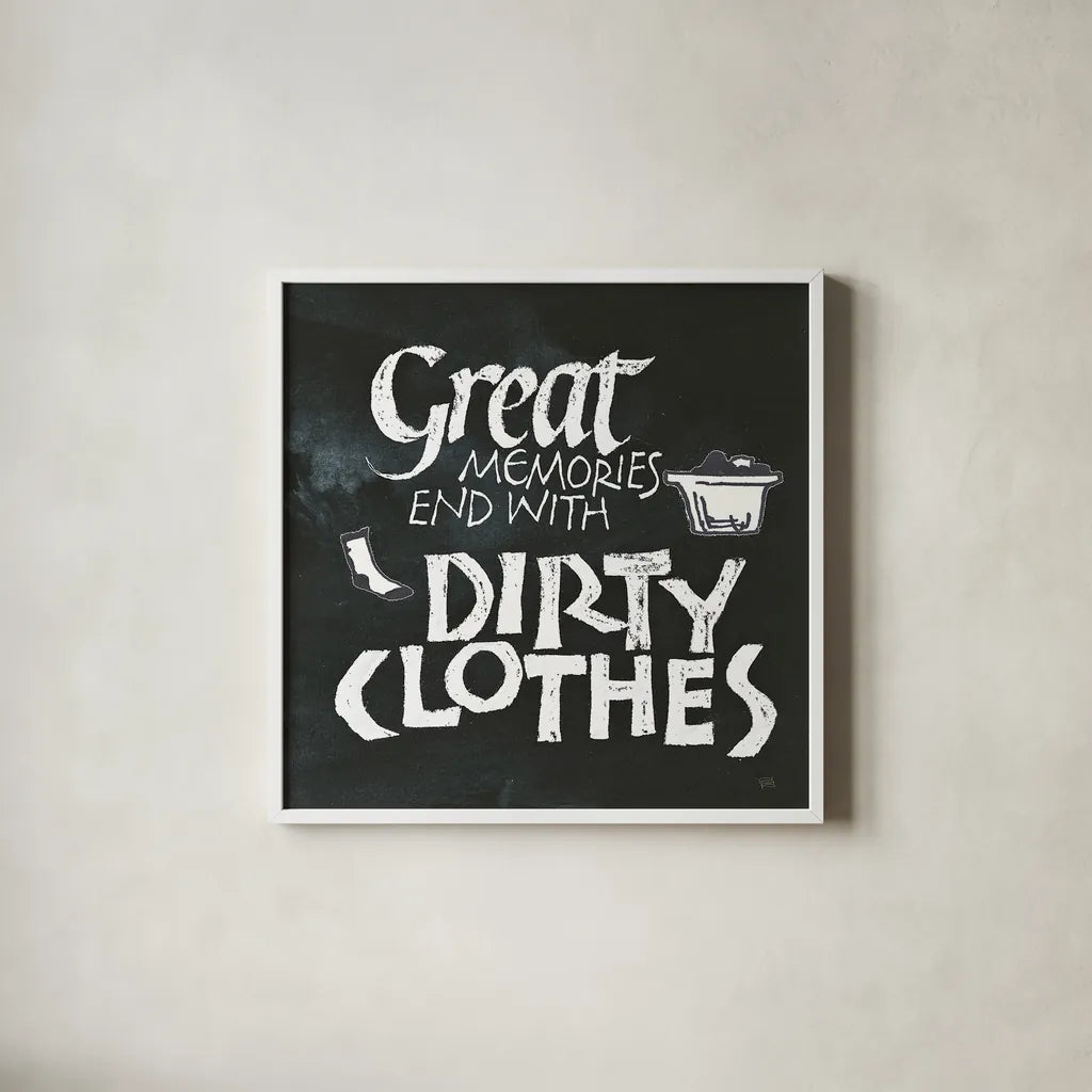 Laundry Room I by Chris Paschke. Shown in a crisp white glass frame for a clean and minimalist style. Available as an archival giclee rolled canvas, fine art paper, or poster print. SKU 38781a.