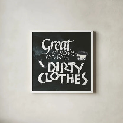 Laundry Room I by Chris Paschke. Shown in a crisp white glass frame for a clean and minimalist style. Available as an archival giclee rolled canvas, fine art paper, or poster print. SKU 38781a.