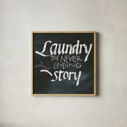 Laundry Room II by Chris Paschke. Shown in a natural wood glass frame for a timeless modern aesthetic. Available as an archival giclee rolled canvas, fine art paper, or poster print. SKU 38782a.