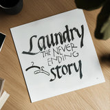 Laundry Room II White by Chris Paschke. Shown as a detailed flat fine art print, highlighting archival giclee quality. Available as an archival giclee rolled canvas, fine art paper, or poster print. SKU 65516a.