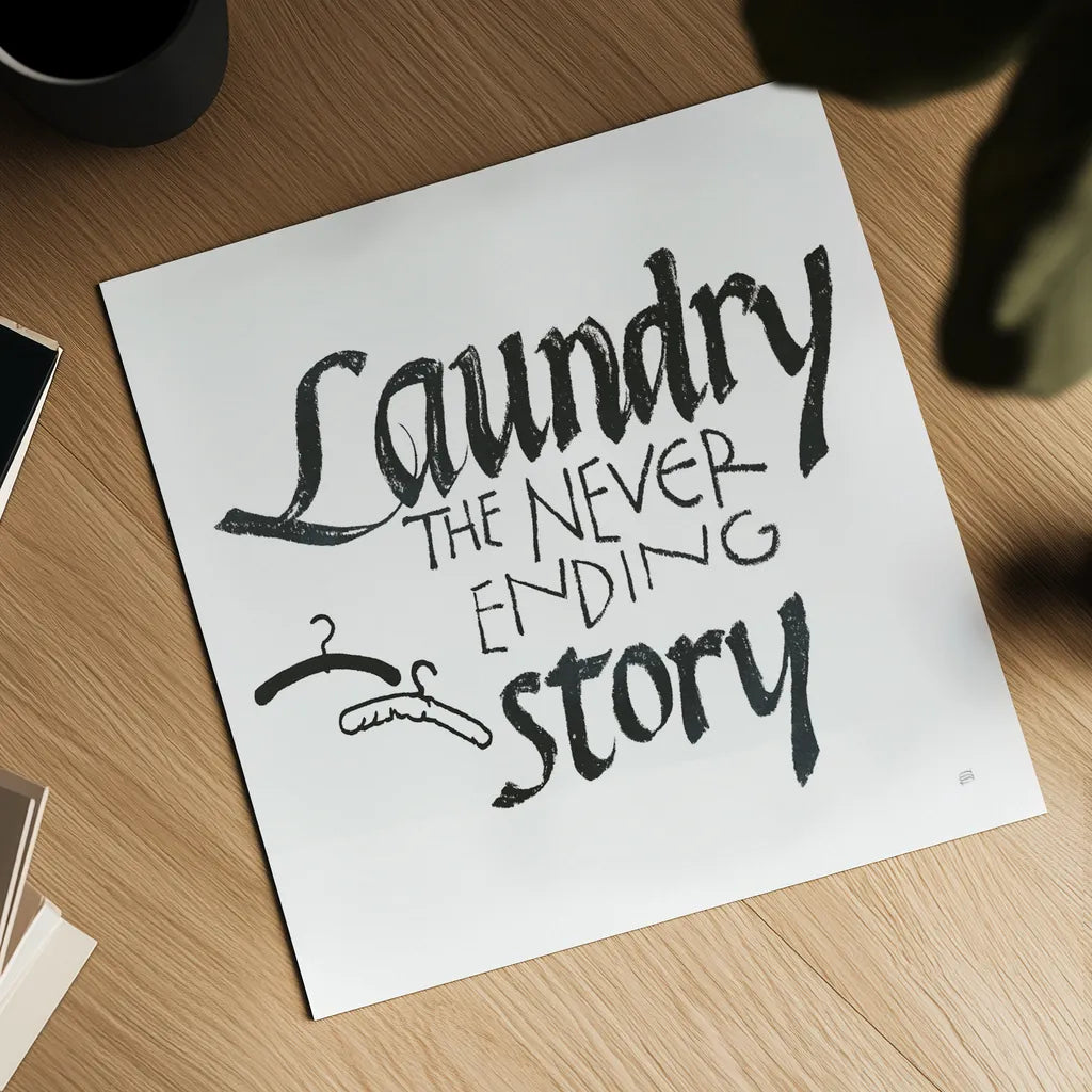 Laundry Room II White by Chris Paschke. Shown as a detailed flat fine art print, highlighting archival giclee quality. Available as an archival giclee rolled canvas, fine art paper, or poster print. SKU 65516a.