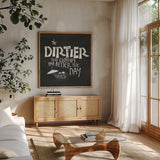 Laundry Room IV by Chris Paschke. Shown in a natural wood frame in a cozy modern living room. Available as an archival giclee rolled canvas, fine art paper, or poster print. SKU 38784a.