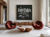 Laundry Room IV by Chris Paschke. Shown as extra-large giant wall art in a modern living room. Available as an archival giclee rolled canvas, fine art paper, or poster print. SKU 38784a.