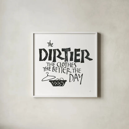 Laundry Room IV White by Chris Paschke. Shown in a crisp white glass frame for a clean and minimalist style. Available as an archival giclee rolled canvas, fine art paper, or poster print. SKU 65518a.