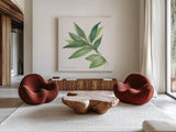 Laurel Bay by Chris Paschke. Shown as extra-large giant wall art in a modern living room. Available as an archival giclee rolled canvas, fine art paper, or poster print. SKU 27519a.
