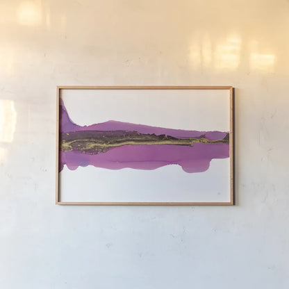 Lava by Chris Paschke. shown as a paper print in a natural frame. Available as a archival giclee rolled canvas, fine art paper, or poster print. SKU 65428i.