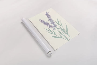 Lavender I by Chris Paschke. shown as a rolled paper print. Available as archival giclee rolled canvas, fine art paper, or poster print. SKU 55075h.