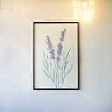 Lavender III by Chris Paschke. shown as a paper print in a black flame. Available as a archival giclee rolled canvas, fine art paper, or poster print. SKU 55077h.