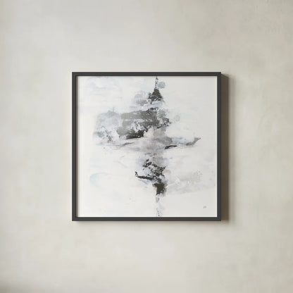 Layered Thinking I by Chris Paschke. Shown in a sleek black glass frame for a contemporary gallery look. Available as an archival giclee rolled canvas, fine art paper, or poster print. SKU 71885a.