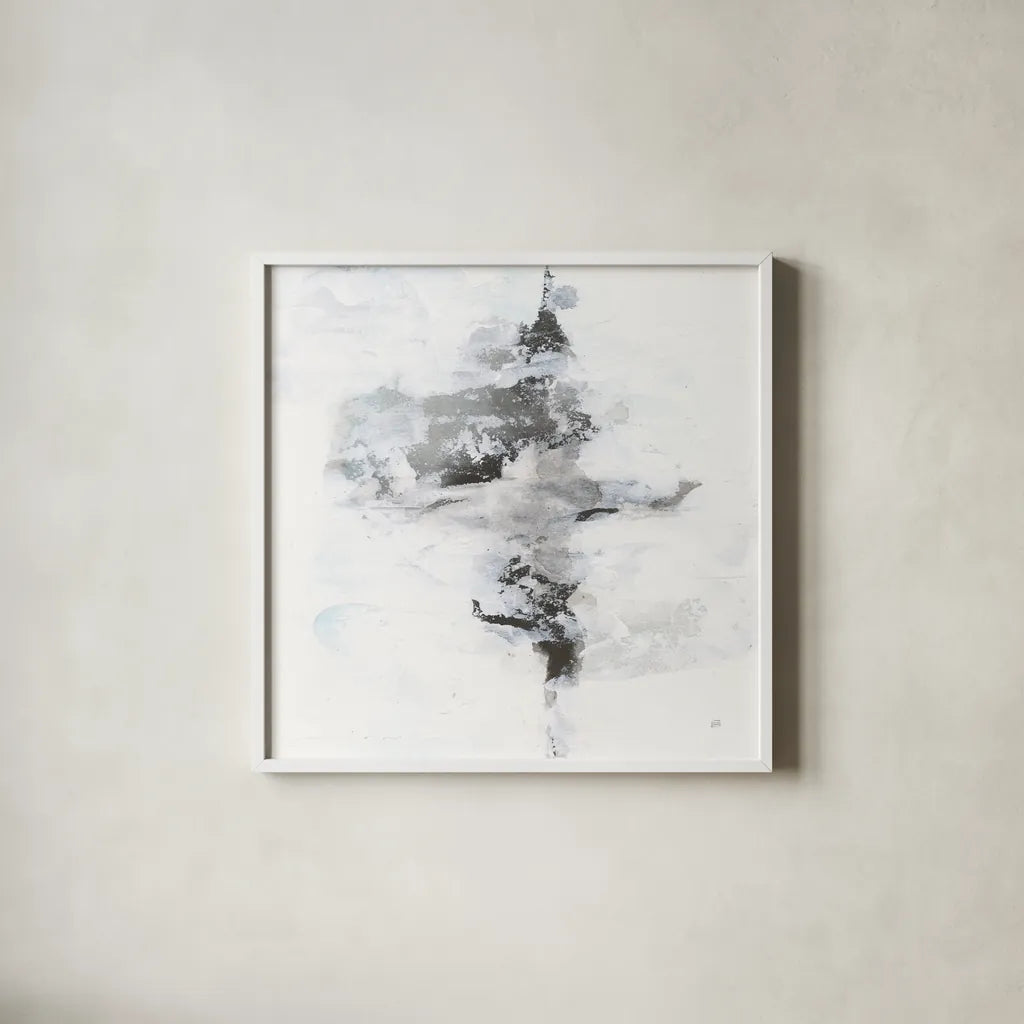 Layered Thinking I by Chris Paschke. Shown in a crisp white glass frame for a clean and minimalist style. Available as an archival giclee rolled canvas, fine art paper, or poster print. SKU 71885a.