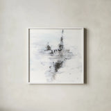 Layered Thinking II by Chris Paschke. Shown in a crisp white glass frame for a clean and minimalist style. Available as an archival giclee rolled canvas, fine art paper, or poster print. SKU 71886a.