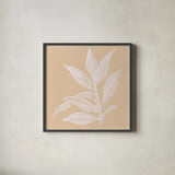 Leaf Study I by Chris Paschke. Shown in a sleek black glass frame for a contemporary gallery look. Available as an archival giclee rolled canvas, fine art paper, or poster print. SKU 66772a.