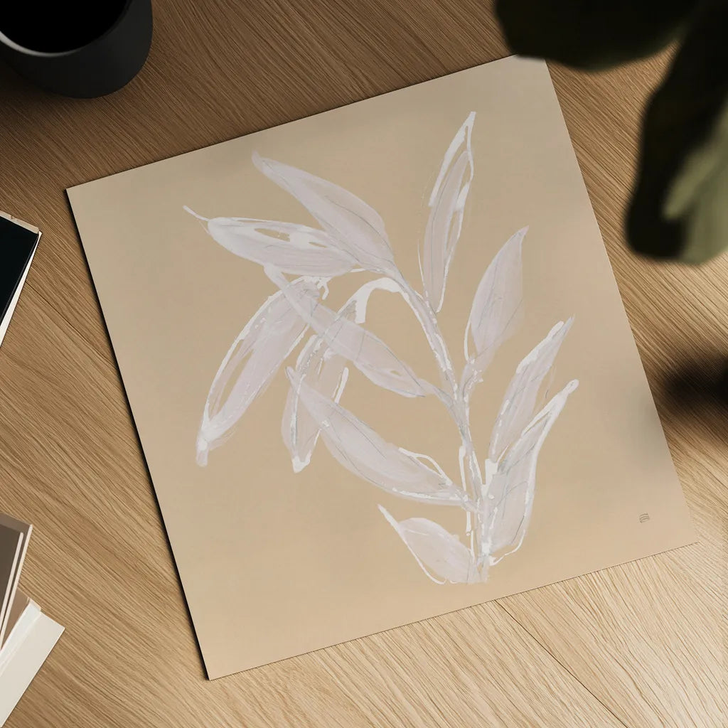 Leaf Study III by Chris Paschke. Shown as a detailed flat fine art print, highlighting archival giclee quality. Available as an archival giclee rolled canvas, fine art paper, or poster print. SKU 66774a.