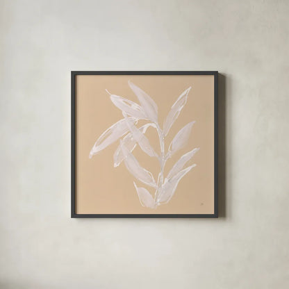 Leaf Study III by Chris Paschke. Shown in a sleek black glass frame for a contemporary gallery look. Available as an archival giclee rolled canvas, fine art paper, or poster print. SKU 66774a.