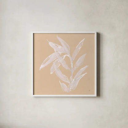 Leaf Study III by Chris Paschke. Shown in a crisp white glass frame for a clean and minimalist style. Available as an archival giclee rolled canvas, fine art paper, or poster print. SKU 66774a.