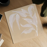 Leaf Study V by Chris Paschke. Shown as a detailed flat fine art print, highlighting archival giclee quality. Available as an archival giclee rolled canvas, fine art paper, or poster print. SKU 66776a.