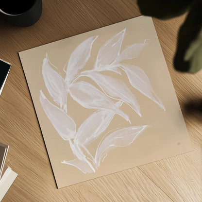 Leaf Study VI by Chris Paschke. Shown as a detailed flat fine art print, highlighting archival giclee quality. Available as an archival giclee rolled canvas, fine art paper, or poster print. SKU 66777a.