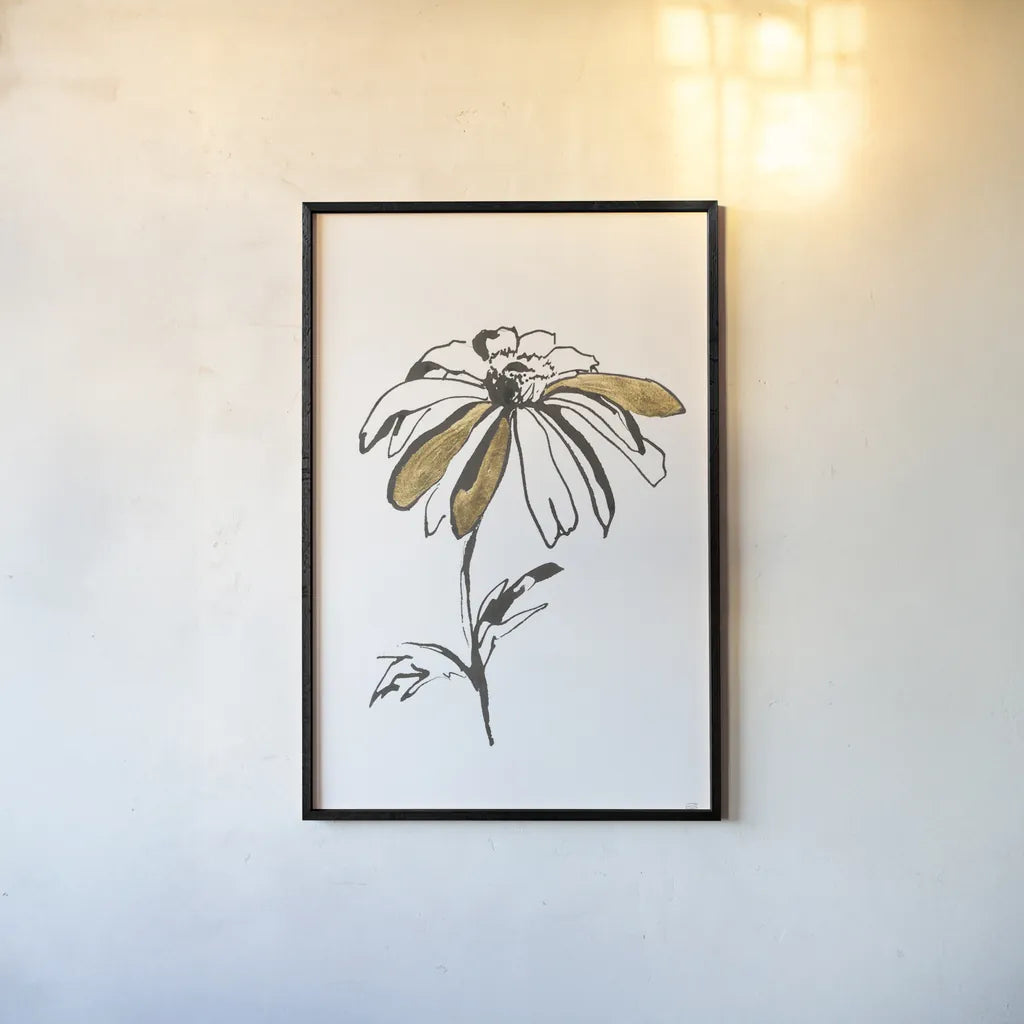 Leafed I by Chris Paschke. shown as a paper print in a black flame. Available as a archival giclee rolled canvas, fine art paper, or poster print. SKU 64196h.