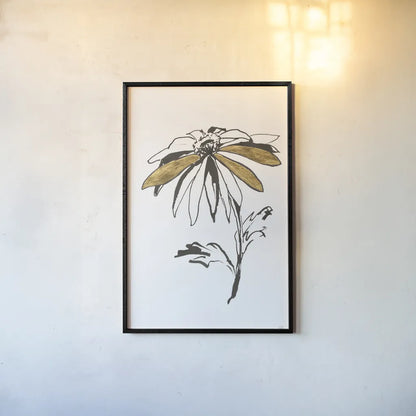 Leafed II by Chris Paschke. shown as a paper print in a black flame. Available as a archival giclee rolled canvas, fine art paper, or poster print. SKU 64197h.