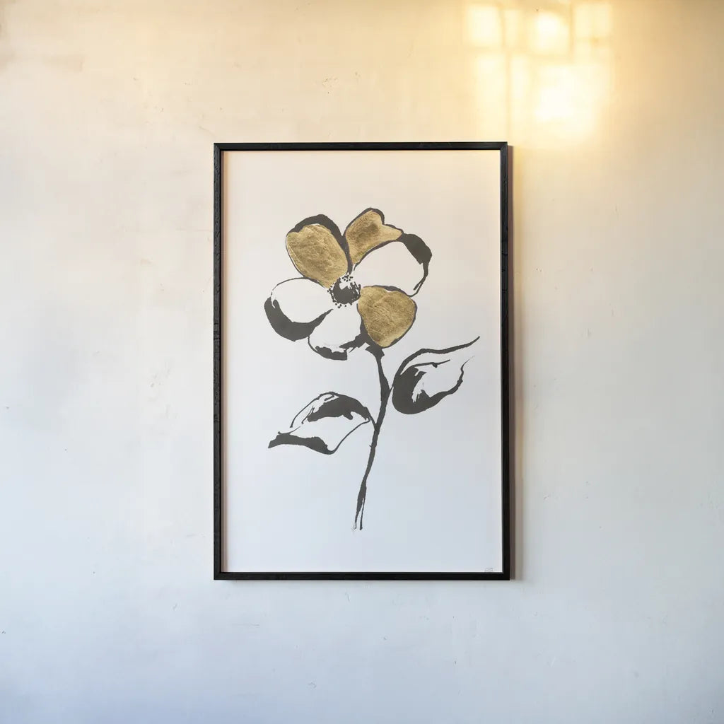 Leafed III by Chris Paschke. shown as a paper print in a black flame. Available as a archival giclee rolled canvas, fine art paper, or poster print. SKU 64198h.