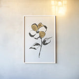 Leafed III by Chris Paschke. shown as a paper print in a white frame. Available as a archival giclee rolled canvas, fine art paper, or poster print. SKU 64198h.