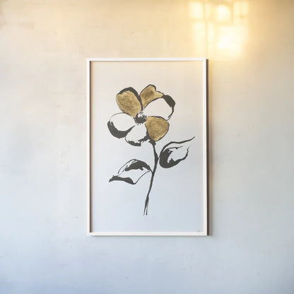 Leafed III by Chris Paschke. shown as a paper print in a white frame. Available as a archival giclee rolled canvas, fine art paper, or poster print. SKU 64198h.