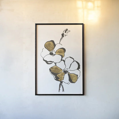 Leafed IV by Chris Paschke. shown as a paper print in a black flame. Available as a archival giclee rolled canvas, fine art paper, or poster print. SKU 64199h.