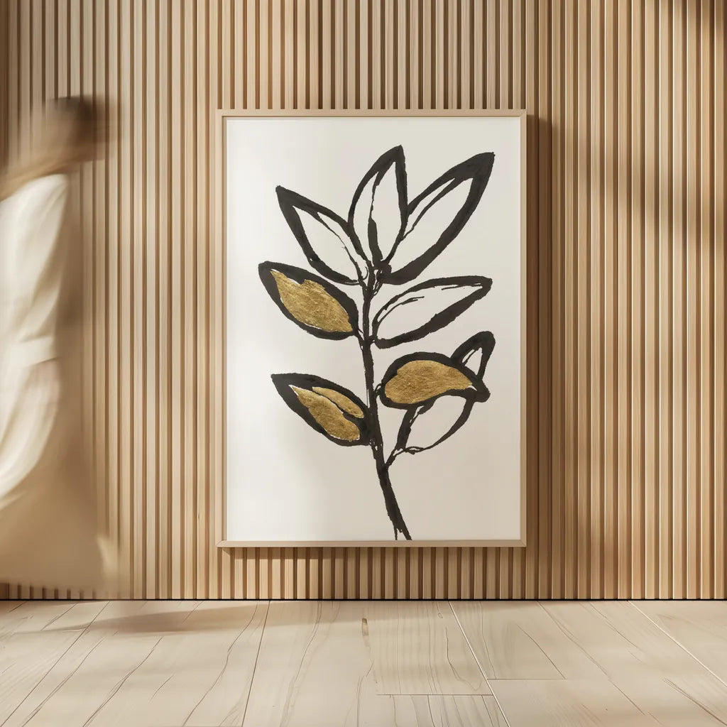 Leafed IX by Chris Paschke. shown as over sized large wall art. Available as an archival giclee rolled canvas, fine art paper, or poster print. SKU 64204h.