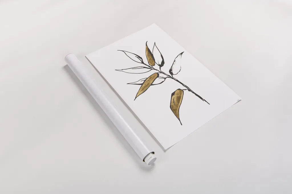 Leafed V by Chris Paschke. shown as a rolled paper print. Available as archival giclee rolled canvas, fine art paper, or poster print. SKU 64200h.