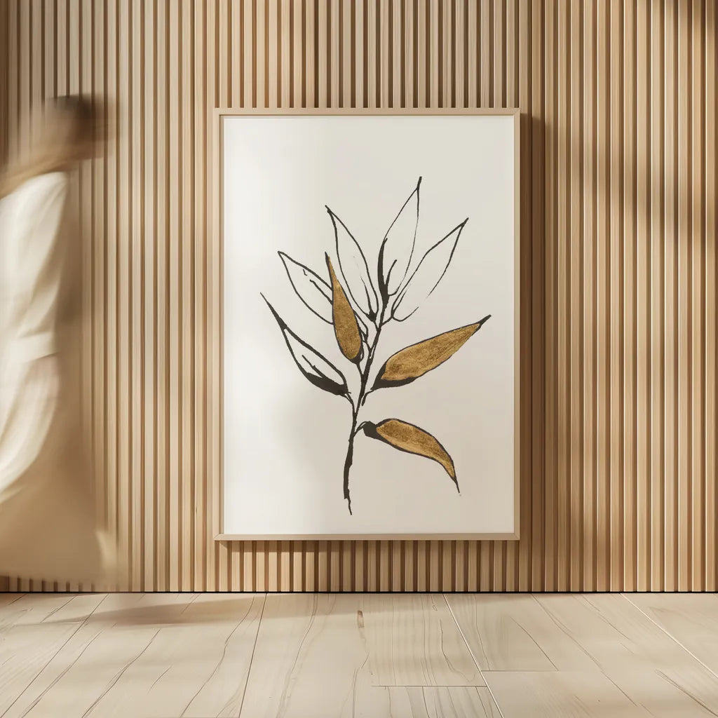 Leafed VI by Chris Paschke. shown as over sized large wall art. Available as an archival giclee rolled canvas, fine art paper, or poster print. SKU 64201h.