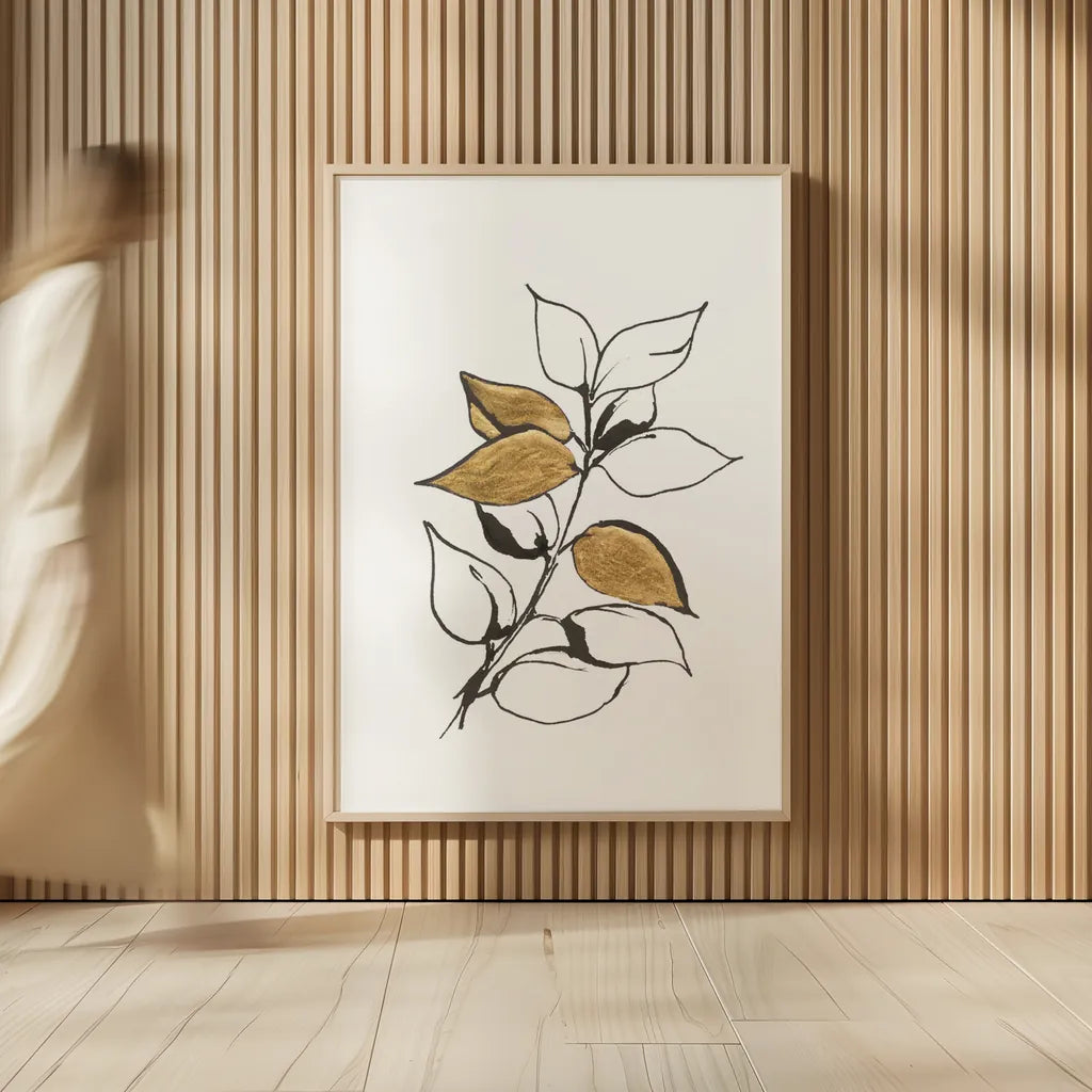 Leafed VII by Chris Paschke. shown as over sized large wall art. Available as an archival giclee rolled canvas, fine art paper, or poster print. SKU 64202h.