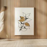 Leafed VII by Chris Paschke. shown as over sized large wall art. Available as an archival giclee rolled canvas, fine art paper, or poster print. SKU 64202h.