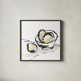 Lemon Tint by Chris Paschke. Shown in a sleek black glass frame for a contemporary gallery look. Available as an archival giclee rolled canvas, fine art paper, or poster print. SKU 73093a.