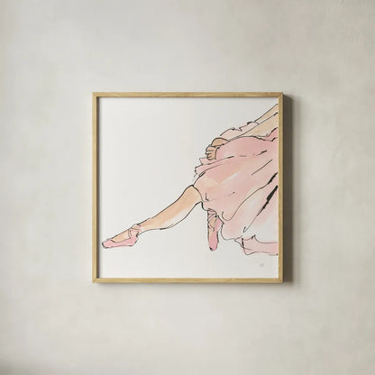 Lets Dance I by Chris Paschke. Shown in a natural wood glass frame for a timeless modern aesthetic. Available as an archival giclee rolled canvas, fine art paper, or poster print. SKU 95424a.