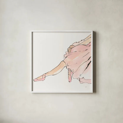 Lets Dance I by Chris Paschke. Shown in a crisp white glass frame for a clean and minimalist style. Available as an archival giclee rolled canvas, fine art paper, or poster print. SKU 95424a.