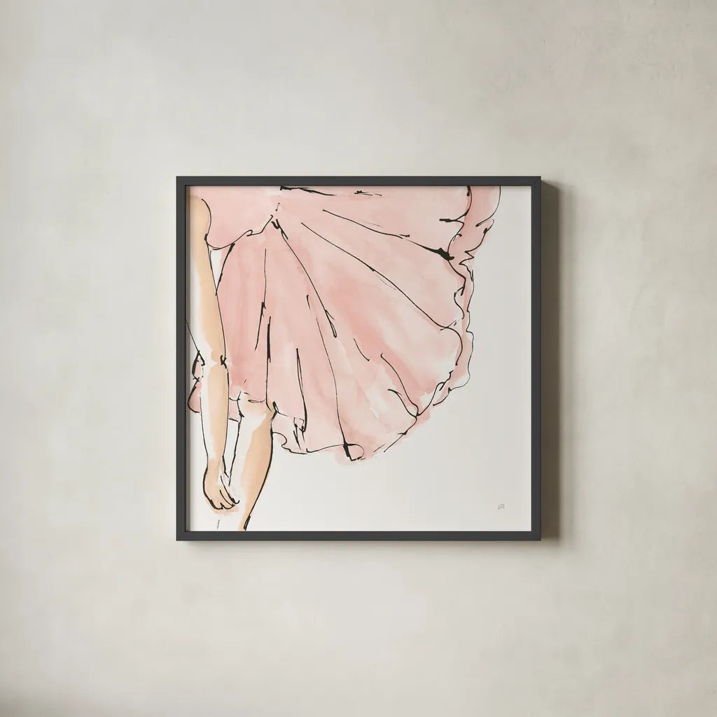 Lets Dance II by Chris Paschke. Shown in a sleek black glass frame for a contemporary gallery look. Available as an archival giclee rolled canvas, fine art paper, or poster print. SKU 95425a.