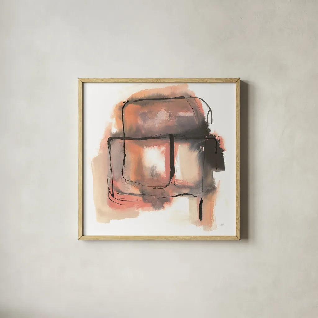 Life Squared II by Chris Paschke. Shown in a natural wood glass frame for a timeless modern aesthetic. Available as an archival giclee rolled canvas, fine art paper, or poster print. SKU 70676a.