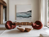 Light Aquascape I by Chris Paschke. Shown as extra-large giant wall art in a modern living room. Available as an archival giclee rolled canvas, fine art paper, or poster print. SKU 77386a.