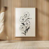Line Anemone I by Chris Paschke. shown as over sized large wall art. Available as an archival giclee rolled canvas, fine art paper, or poster print. SKU 64182h.