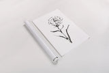 Line Carnation I by Chris Paschke. shown as a rolled paper print. Available as archival giclee rolled canvas, fine art paper, or poster print. SKU 64186h.