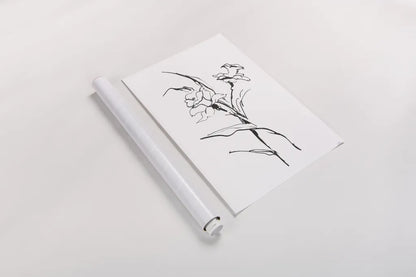 Line Daffodil by Chris Paschke. shown as a rolled paper print. Available as archival giclee rolled canvas, fine art paper, or poster print. SKU 64195h.