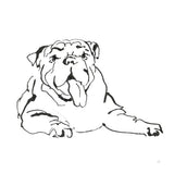 Line Dog Bulldog I by Chris Paschke. SKU 63549a. Archival Giclee Fine art print for wall decor.