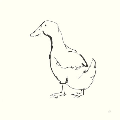 Line Duck I by Chris Paschke. SKU 58323a. Archival Giclee Fine art print for wall decor.